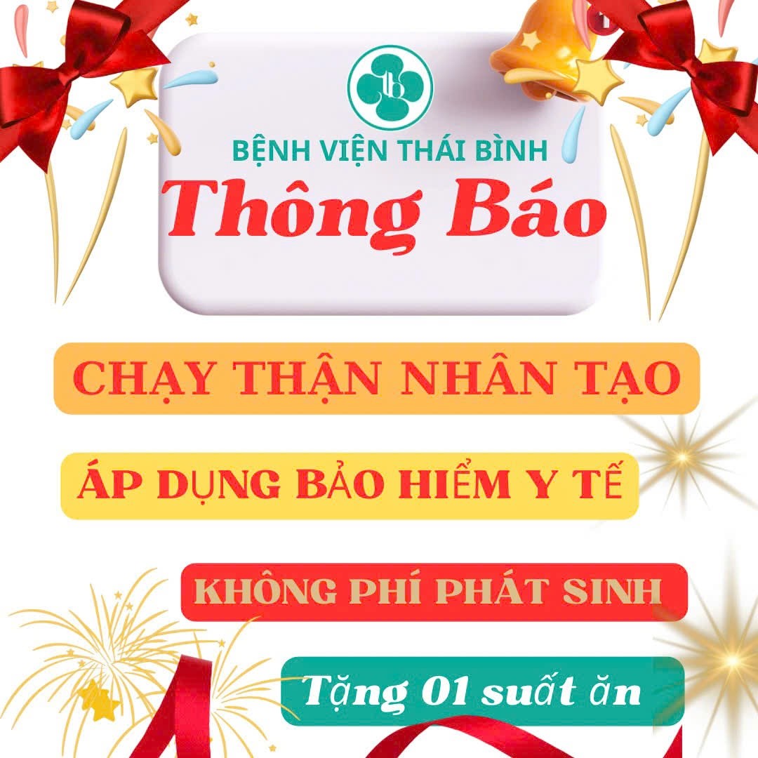 CHẠY THẬN NHÂN TẠO ÁP DỤNG BHYT TẠI BỆNH VIỆN THÁI BÌNH
