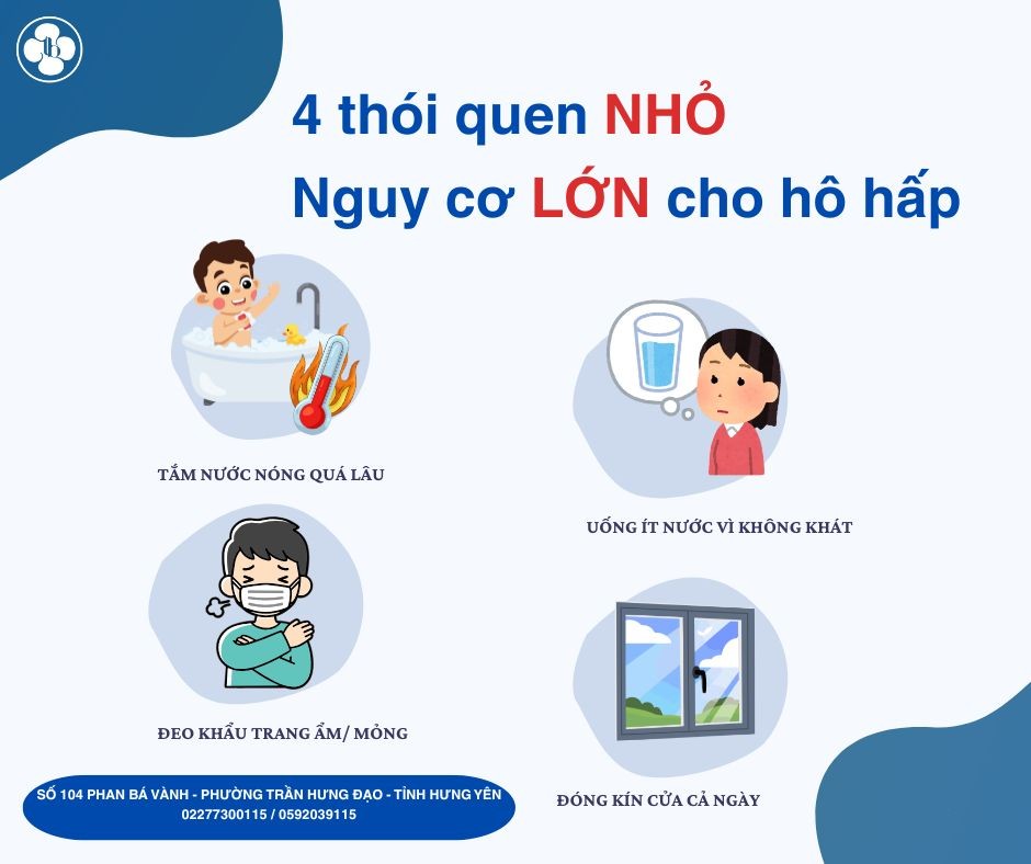 4 THÓI QUEN SAI LẦM MÙA LẠNH KHIẾN BẠN DỄ VIÊM ĐƯỜNG HÔ HẤP
