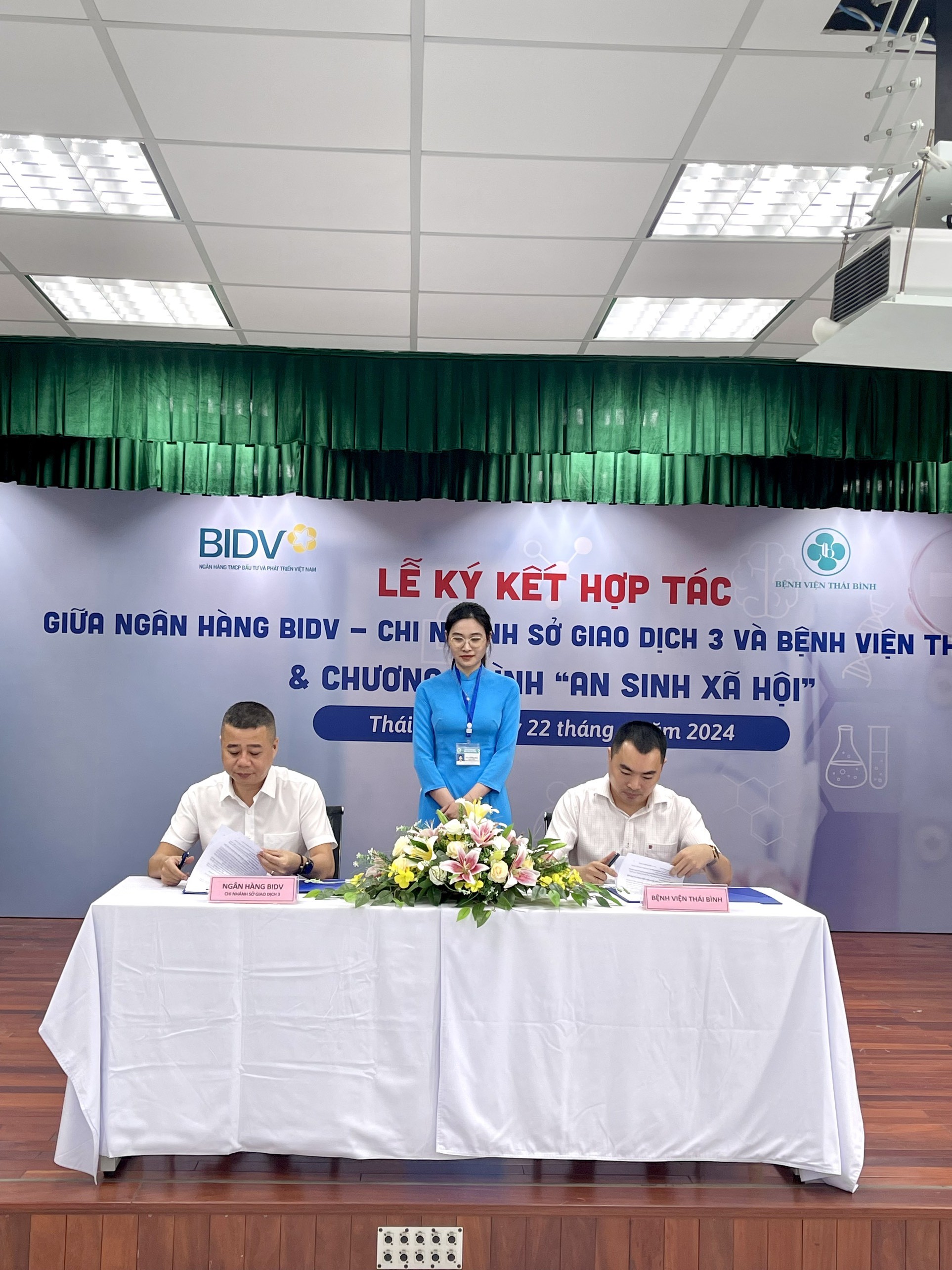 KÝ KẾT HỢP TÁC GIỮA NGÂN HÀNG BIDV - CHI NHÁNH SỞ GIAO DỊCH 3 VÀ BỆNH VIỆN THÁI BÌNH & CHƯƠNG TRÌNH “AN SINH XÃ HỘI”