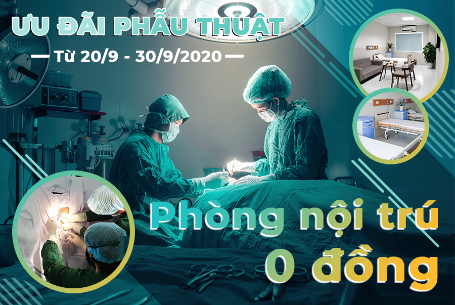 Ưu đãi phẫu thuật và dịch vụ phòng nội trú