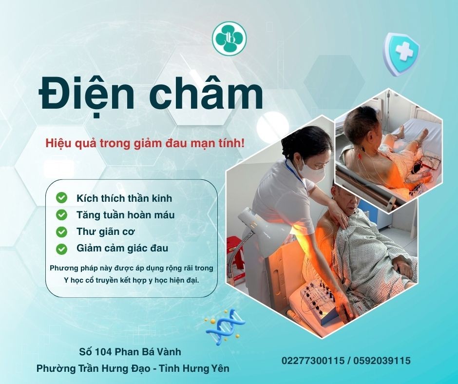 ĐIỆN CHÂM - CHỈ ĐỊNH VÀ HIỆU QUẢ TRONG GIẢM ĐAU MẠN