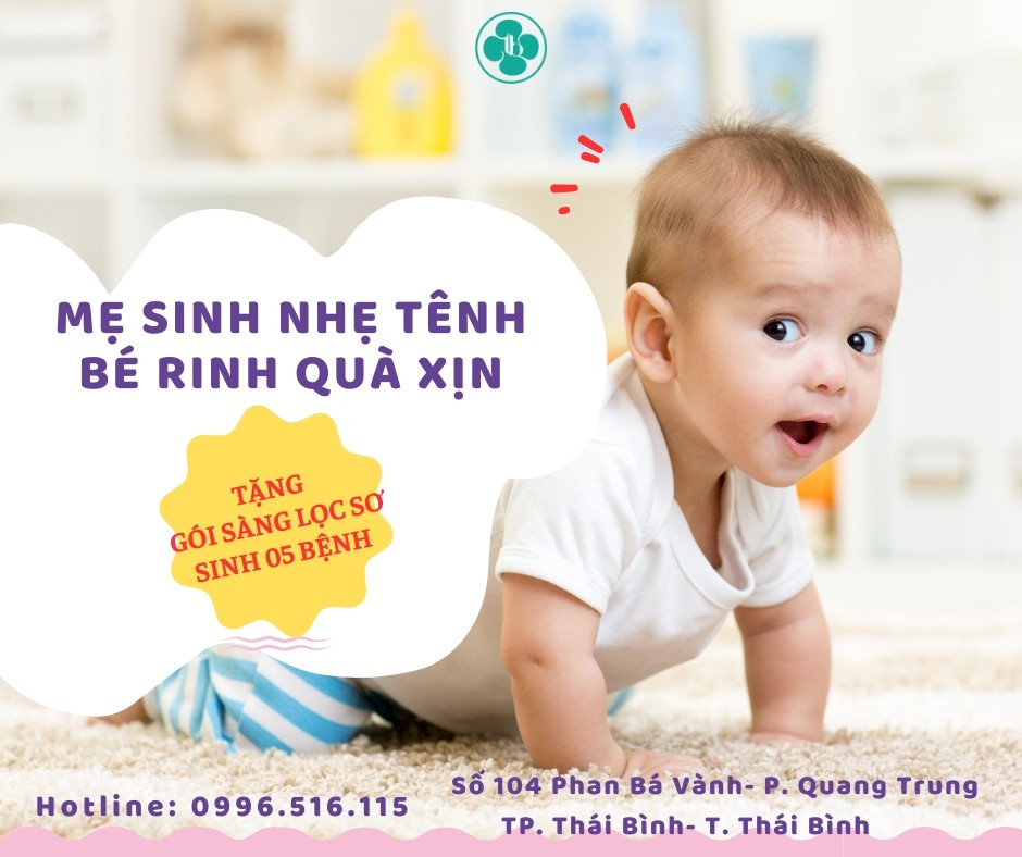 KHUYẾN MẠI  THAI SẢN: TẶNG GÓI SÀNG LỌC SƠ SINH!