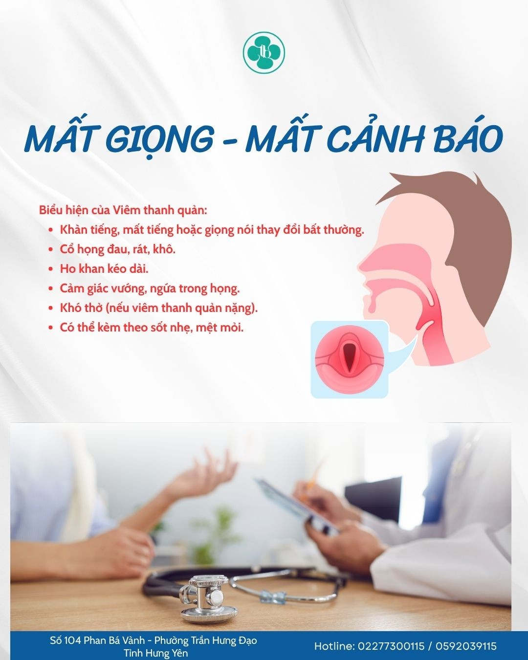 VIÊM THANH QUẢN - NGUYÊN NHÂN GÂY KHẢN