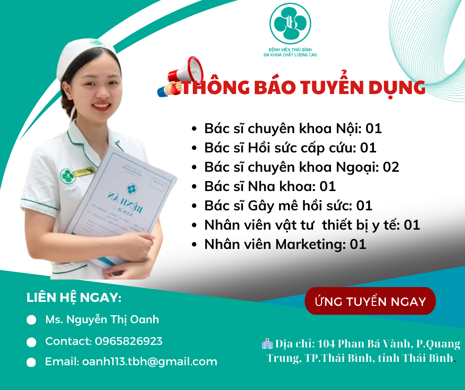 THÔNG BÁO TUYỂN DỤNG